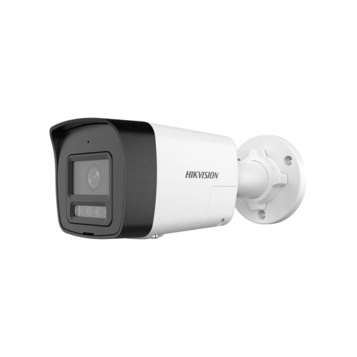 HIKVISION DS-2CD1041G2-LIUF 4Mpix, 2,8mm Lens,  H265+,20Mt Gece Görüşü, Hybrid Light, SD Kart,Dahili Mikrofon, PoE, Bullet IP Kamera