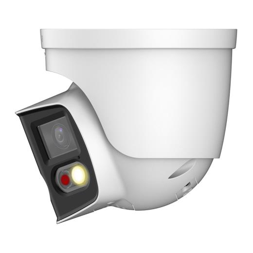 DAHUA  IPC-PDW3849-A180-AS-PV, 2X4Mpix, 2,8mm Lens, H265+, 25Mt Gece Görüşü, IP67, Dahili Mikrofon, TiOC Duo Süper Geniş Açı Dome Ip Kamera