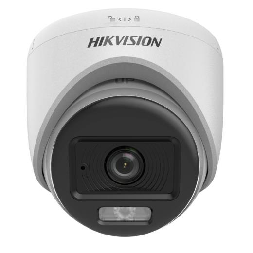 HIKVISION DS-2CE70DF0T-LPFS, 2Mpix, 2.8mm Lens, 20Mt Gece Görüşü, ColorVu, Dual-Light, Dahili Mikrofon, Dome Kamera