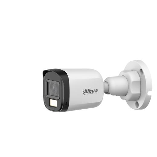 DAHUA HAC-B1A21P-U-IL-A-0360B, 2Mpix, 3.6mm Lens, 25 Mt Gece Görüşü, Smart Dual Light, Dahili Mikrofon, Bullet Kamera