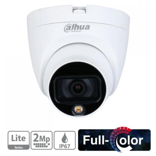 DAHUA HAC-HDW1209TLQ-LED-0280B, 2Mpix, 2.8mm Lens, 20 Mt Gece Görüşü, Full Color, 4 IN 1, Dome Kamera