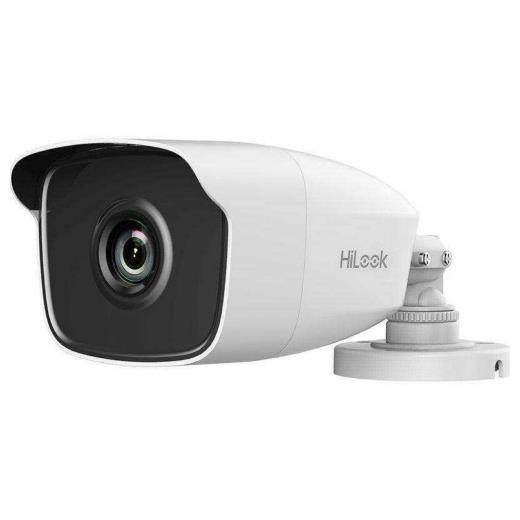 HILOOK THC-B220-PC, 2Mpix, 3.6mm Lens, 40Mt Gece Görüşü, IP66, OSD Menü, Metal Ayak, Metal Güneşlik, Bullet, Büyük Kamera
