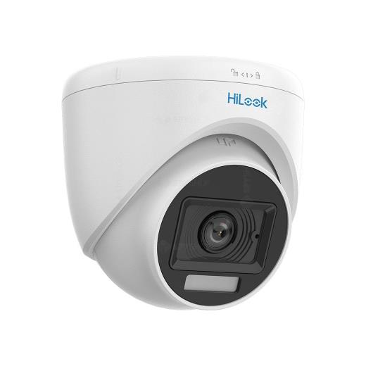 HILOOK THC-T129-LPS, 2Mpix, 2.8mm Lens, 20Mt Gece Görüşü, Color Vu, Dahili Mikrofon, Dome Kamera
