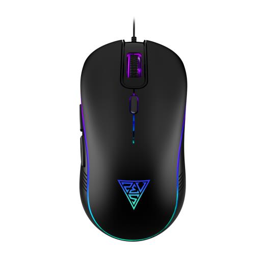 GAMDIAS AURA GS3, Çok Renkli Aydınlatma,  USB Kablolu, 6 Tuşlu, Gaming Mouse, 3.600 DPI, Siyah