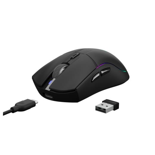 GAMDIAS HADES M3, RGB Aydınlatma, Kablosuz, Bluetooth ve Kablolu Bağlantı, 7 Tuşlu, Şarj Edilebilir, Type-C, Gaming Mouse, 10.000 DPI, Siyah