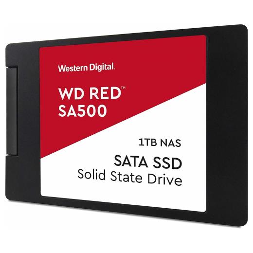 WD Red SA500, WDS100T1R0A, 1TB, 560/530, SERVER ve NAS için Enterprise, 2,5" SATA, SSD