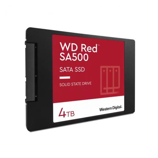 WD Red SA500, WDS400T2R0A, 4TB, 560/530, SERVER ve NAS için Enterprise, 2,5" SATA, SSD