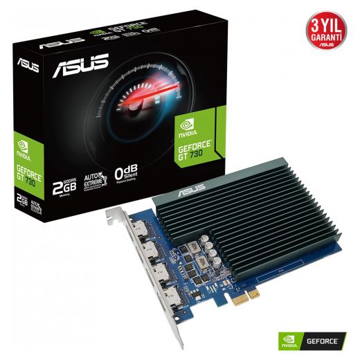 ASUS GT730-4H-SL-2GD5, 2Gb, GDDR5, 64Bit, 4xHDMI Ekran Kartı