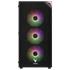 VENTO VG3400S Mid Tower, 650W 80+ Siyah, Temperli Cam, RGB, ATX GAMING KASA