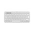 LOGITECH K380S, Pebble Keys 2,  Beyaz, 920-011860, Bluetooth, Türkçe, Q, Multimedya, Mini Klavye