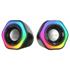 MIKADO MD-176, 6W, 1+1, Masaüstü, RGB Aydınlatma, USB, Siyah Kasa, Speaker