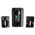 MIKADO MD-95BT, 20W, 2+1, Masaüstü, FM/BT/SD/USB, RGB Aydınlatma, Siyah Kasa, Speaker