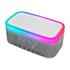 MIKADO MD-W8, 10W, Taşınabilir, USB/TYPE-C/BT/TF, RGB Işıklı, 1200mAh, 15W Kablosuz Şarj, Gece Lambası, Alarmlı Saat, Bluetooth Speaker