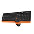 A4 TECH FG1010 Turuncu FSTYLER Türkçe Q 2,4Ghz  Kablosuz Klavye Mouse Set