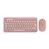 LOGITECH Pebble 2 Combo, Rose, 920-012247, Bluetooth, Türkçe, Q, Multimedya, Mini Klavye Mouse Set