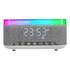 MIKADO MD-W8, 10W, Taşınabilir, USB/TYPE-C/BT/TF, RGB Işıklı, 1200mAh, 15W Kablosuz Şarj, Gece Lambası, Alarmlı Saat, Bluetooth Speaker