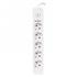 S-LINK SPG501S, 5 Soket, Akım Korumalı Priz, 1.5Mt Kablo, 750 Joule (Beyaz) %100 Bakır