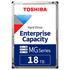 TOSHIBA ENTERPRISE, MG09ACA18TE, 3.5", 18TB, 512Mb 7200 Rpm, 7/24 Güvenlik, Data Center, Nas, Server, HDD