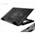 FRISBY FNC-35ST 14cm Fan, 10"-17" Notebook Soğutucu, 5 Kademeli Stand, Mavi Ledli (Siyah)