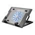 FRISBY FNC-37ST 14cm Fan, 10"-17" Notebook Soğutucu, 5 Kademeli Stand, Mavi Ledli (Siyah)