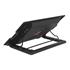 FRISBY FNC-37ST 14cm Fan, 10"-17" Notebook Soğutucu, 5 Kademeli Stand, Mavi Ledli (Siyah)
