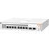 HP Aruba Instant On, JL681A, 1930-8G, 8Port, GigaBit, PoE 124W, 2 Port Gigabit SFP, Yönetilebilir, Rack Mount Switch