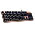 GAMDIAS AURA GK1, USB Kablolu, İngilizce,  Çok Renkli Arka Aydınlatma, Red Mekanik Switch, Bronz Edition, Gaming Klavye