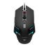 GAMDIAS AURA GS4, Çok Renkli Aydınlatma,  USB Kablolu, 6 Tuşlu, Gaming Mouse, 3.600 DPI, Siyah