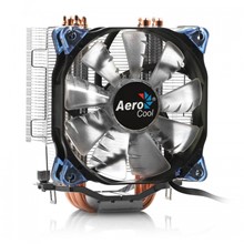 Aerocool Verkho5L Intel LGA 2011/1156/155/1151/1150/775/1366/2066 AMD FM2/FM1/AM4/AM3+/AM3/AM2+/AM2 12cm Mavi Ledli Fan İşlemci Soğutucu - 1