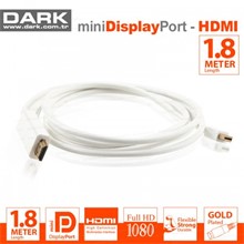 Dark 1.8 Metre Mini DisplayPort - HDMI Kablo (Altın Uçlu 2160P) - 1