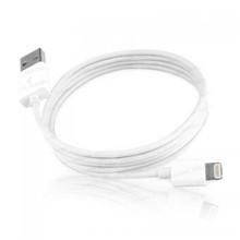Dark 1m iPad/mini iPad/iPhone5 Lightning 8pin Uyumlu USB Şarj ve Senkronizasyon Kablosu (Beyaz) - 1