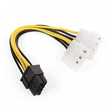 Dark 2x Molex 4Pin - 6+2Pin PCI-E Dönüştürücü Kablo - 1