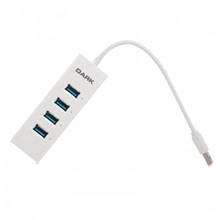 Dark Connect Master 4 Port USB 3.0 Hub Beyaz - 1