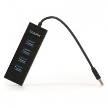 Dark Connect Master 4 Port USB 3.0 Hub Siyah - 1