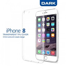 Dark iPhone 8 0,5mm Ultra İnce Şeffaf Kılıf - 1