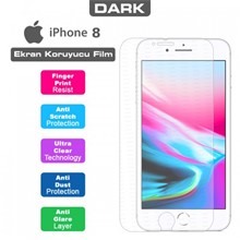 Dark iPhone 8 Uyumlu Anti Glare Ekran Koruyucu - 1