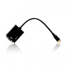 Dark mini HDMI - VGA ve SES Aktif Dijital- Analog Dönüştürücü - 1
