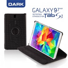 Dark Samsung Tab S3 9.7" Tab S3 360° Döner Siyah Kılıf - 1