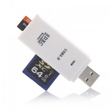 Dark UCR302W USB3.0 SDXC/SDHC/MicroSD Kart Okuyucu (Beyaz) - 1