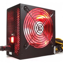High Power 600W 80+ Kırmızı Led Fanlı Güç Kaynağı - 1