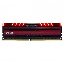 Team DELTA 16GB 3000MHz DDR4 CL16 Kırmızı Soğutuculu Ledli Dual Bellek Kiti (8GB x 2) - 1