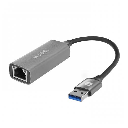 S-LINK SW-U334, GigaBit, USB3.0 to RJ45, Metal, Ethernet Kartı