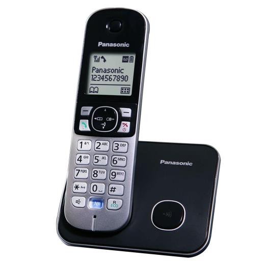 PANASONIC KX-TG6811 TELSİZ TELEFON (Siyah) 18 Saat Konuşma, 170 Saat Bekleme, 120 Kişilik Rehber