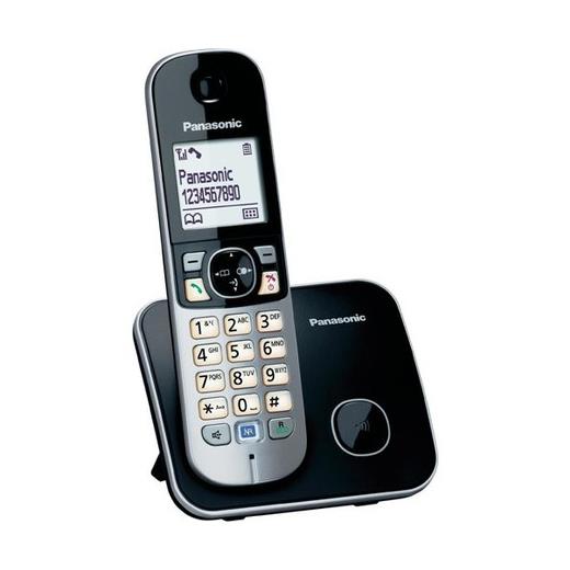 PANASONIC KX-TG6811 TELSİZ TELEFON (Siyah) 18 Saat Konuşma, 170 Saat Bekleme, 120 Kişilik Rehber