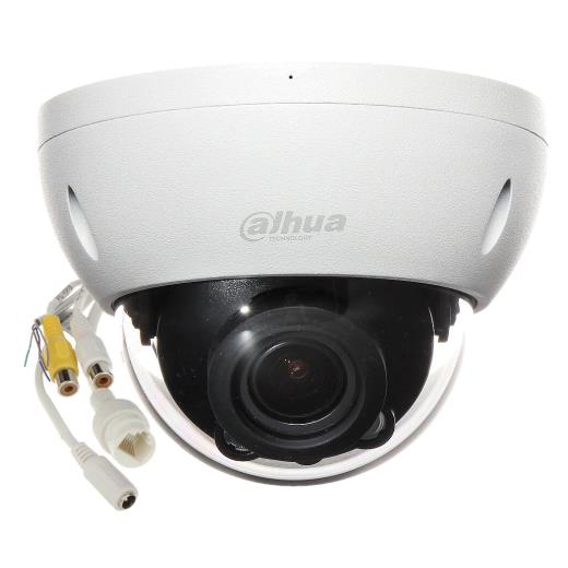 DAHUA IPC-HDBW2441R-ZAS-27135, 4Mpix, 2,7-13,5mm Motorize Lens, H265+,Starlight, 40Mt Gece Görüşü, Dahili Mikrofon, IP67, PoE Dome IP Kamera