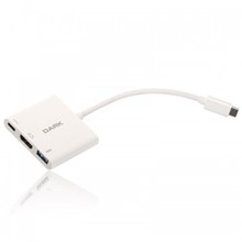 Dark 3in1 USB3.1 Type C Erkek -  USB 3.0 / HDMI Dönüştürücü (4K UHD)/USB 3.1 Type C Şarj Dönüştürücü - 1