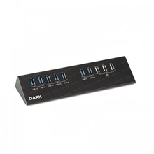 Dark Connect Master 7+3 Hızlı Şarj Adaptörlü USB3.0 Hub - 1