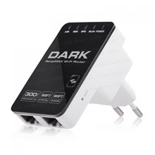 Dark RangeMAX WRT340 300Mbit 802.11n WiFi Kablosuz Router / Repeater / Access Point - Adaptörsüz Tasarım - 1