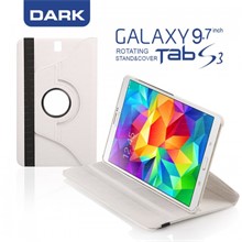 Dark Samsung Tab S3 9.7" Tab S3 360° Döner Beyaz Kılıf - 1